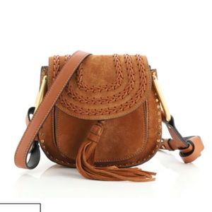 Chloe Hudson Handbag Whipstitch Suede Mini